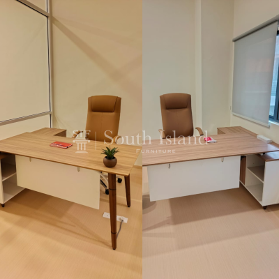 Director Table (Wood AL Series) with Zytho Presidential Director Chair for Executive Office Setup in Melaka
