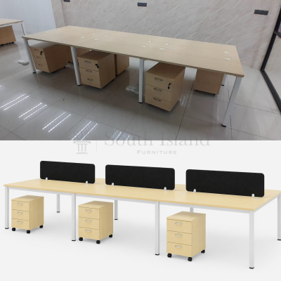 8-Pax & 6-Pax Cluster Workstations | Open Workspace Collaboration | Subang Jaya Industrial, Selangor