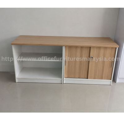 Modish Open Shelf + Sliding Door Low Cabinet Kampung Pulau Meranti, 47100 Puchong, Selangor.jpg