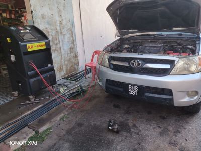 Toyota hilux aircond no cold