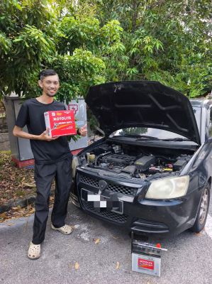 Bateri Proton Saga BLM NS60S Motolite Heavy Duty Car Battery Delivery In Seksyen 13 Shah Alam
