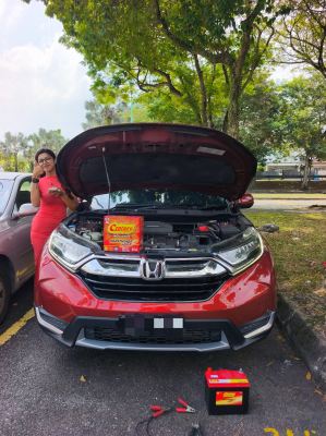 Honda CR-V 1.5 Turbo NS60LS Century Marathoner Max Car Battery In Delivery Kota Kemuning Shah Alam