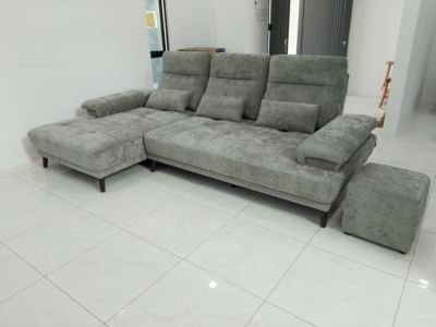 Thanks for Customer From Nibong Tebal Penang With Order Model Chester L-Shape Push-Back Sofa Colour Grey 