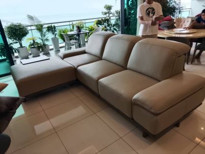 Thanks for Customer From The Light Penang With Order Model Morgan Big-L Full Leather Colour Grey 