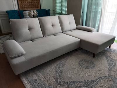 Thanks for Customer From Bayan Lepas Penang With Order Model Jordan L-Shape Push-Back Sofa Colour Light Grey 