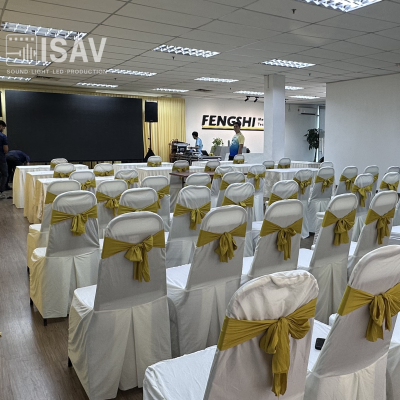 Banquet Chair With Cover & Ribbon