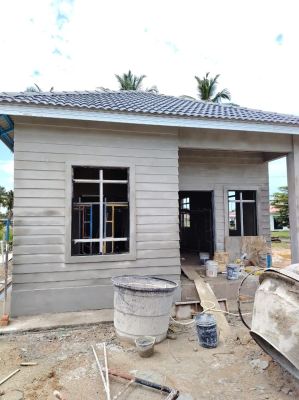 Kemajuan Pembinaan Rumah Banglo Setingkat ��Telok Gong Melaka��
