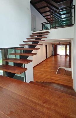 Merbau Wood Flooring and Staircase
