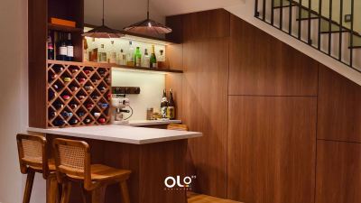Wine Rack and Coffee Bar