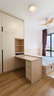 Tatami Bedroom with Built-In Cabinet