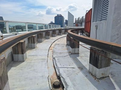 Condition before application of waterproofing system