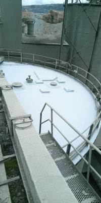 Application of Bostik Liquid Applied Waterproofing Membrane System over Cement Silo Facilities Roof completed