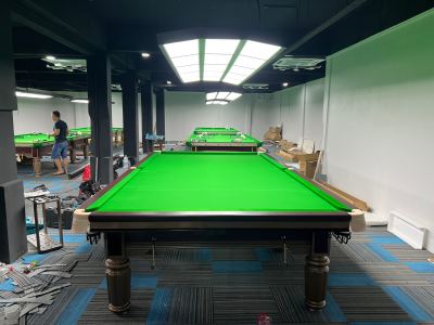 Installation of 12ft Snooker Table