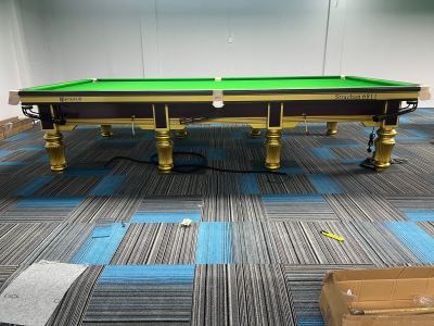 Installation of 12ft Snooker Table