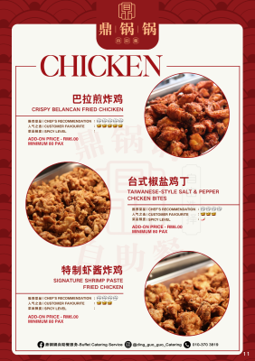 Add-on Price List & Food