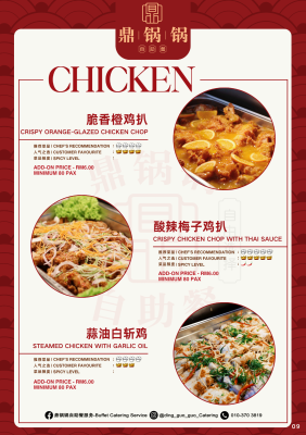 Add-on Price List & Food