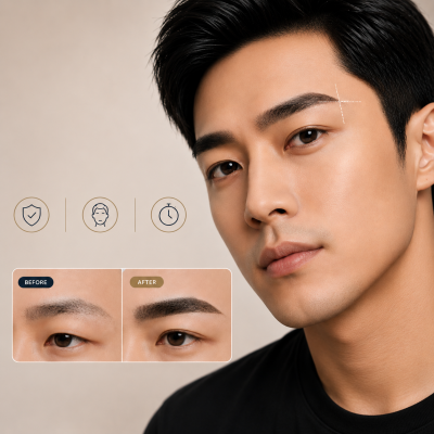 Men's Eyebrow Embroidery