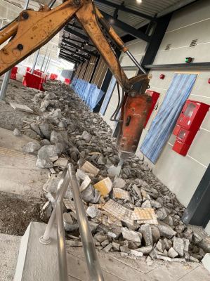 Hacking Concrete Road/ Serdang Raya Selatan MRT
