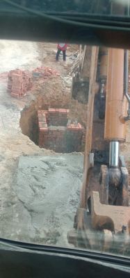 Rental backhoe at Tasik Selatan @ sekolah