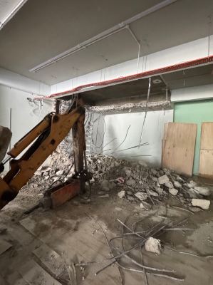 Breaking wall at Taman Maluri
