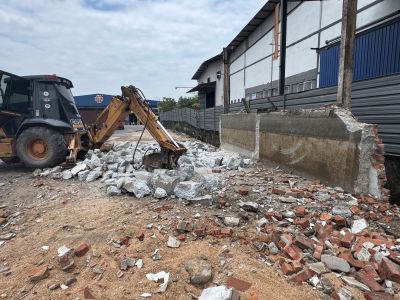 Break concrete at Beranang