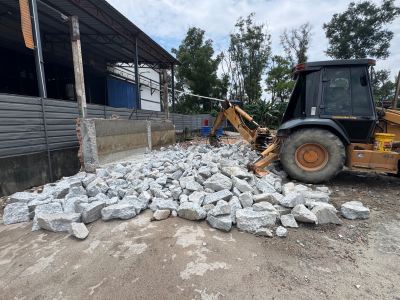 Break concrete at Beranang