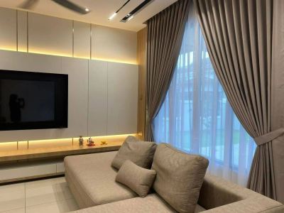 Living Room Cabinet and Lighting for Semi-D in Melaka
