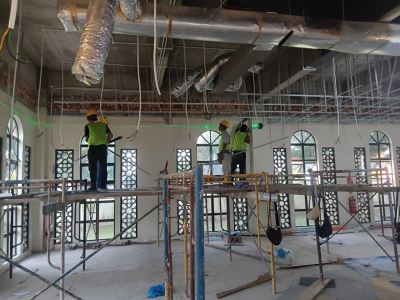 Plaster ceiling work and Ducting work ��KWSP Melaka��