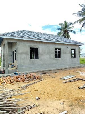 Kemajuan Pembinaan Rumah Banglo Setingkat ��Telok Gong Melaka��