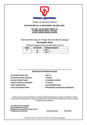 License & Cert