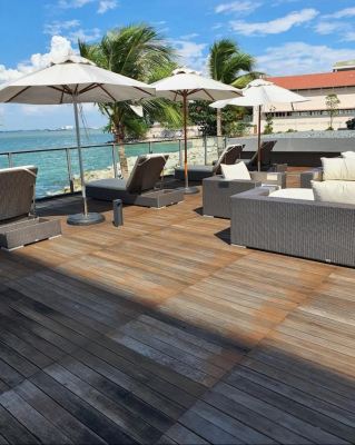 Wooden Exterior Design For Residential @Penang Shorefront