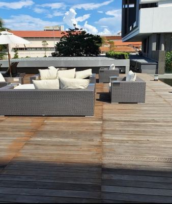 Wooden Exterior Design For Residential @Penang Shorefront