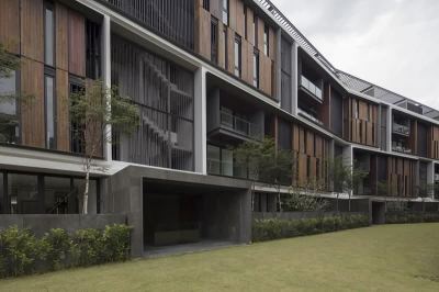 Wooden Exterior Design For Residential @Penang Shorefront