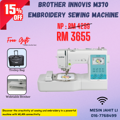 mesin embroidery brother M370