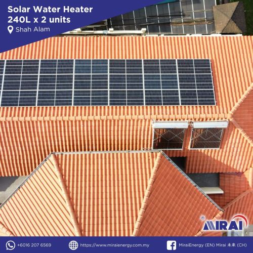 Residential Solar Water Heater - Kota Kemuning Hills, Shah Alam, Selangor