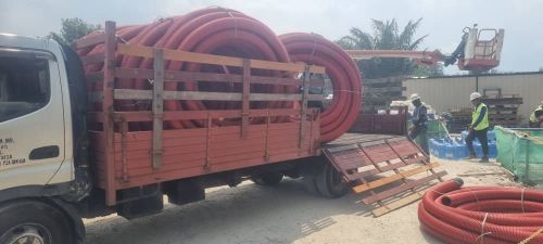 Hdpe Double Wall Corrugated Pipe 160mm X 30meter Red @ Senawang,Negeri Sembilan 