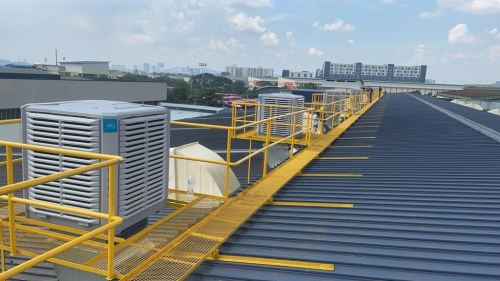 Industrial Air Cooling System Installation