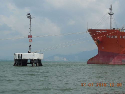 Tanker jetty at Prai Chevron Terminal, Penang