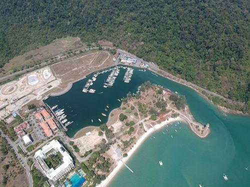 Construction of Telaga Harbour in Langkawi