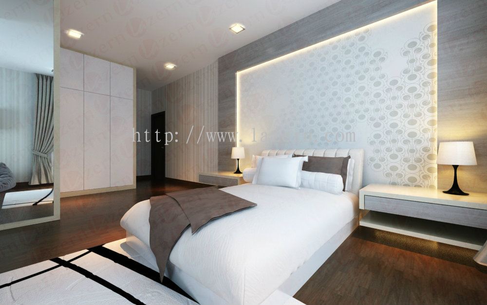 Selangor Minimal bedroom design featuring our Bedhead designed Bedroom 3 - Modern Contemporary 