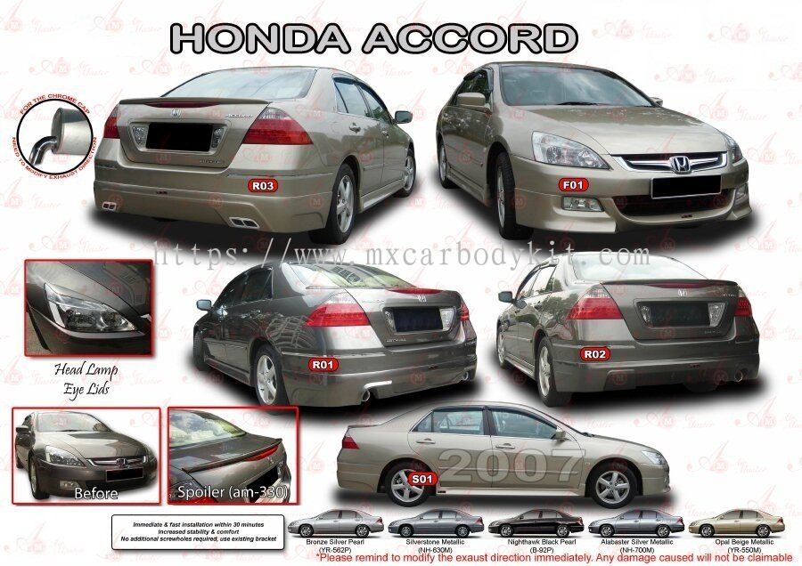 Johor ACCORD 2007 - HONDA from MX Car Body Kit