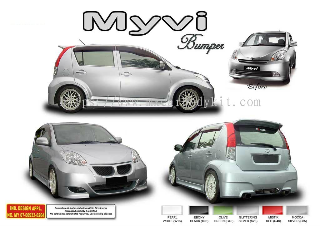 Johor MYVI 2009 - PERODUA from MX Car Body Kit