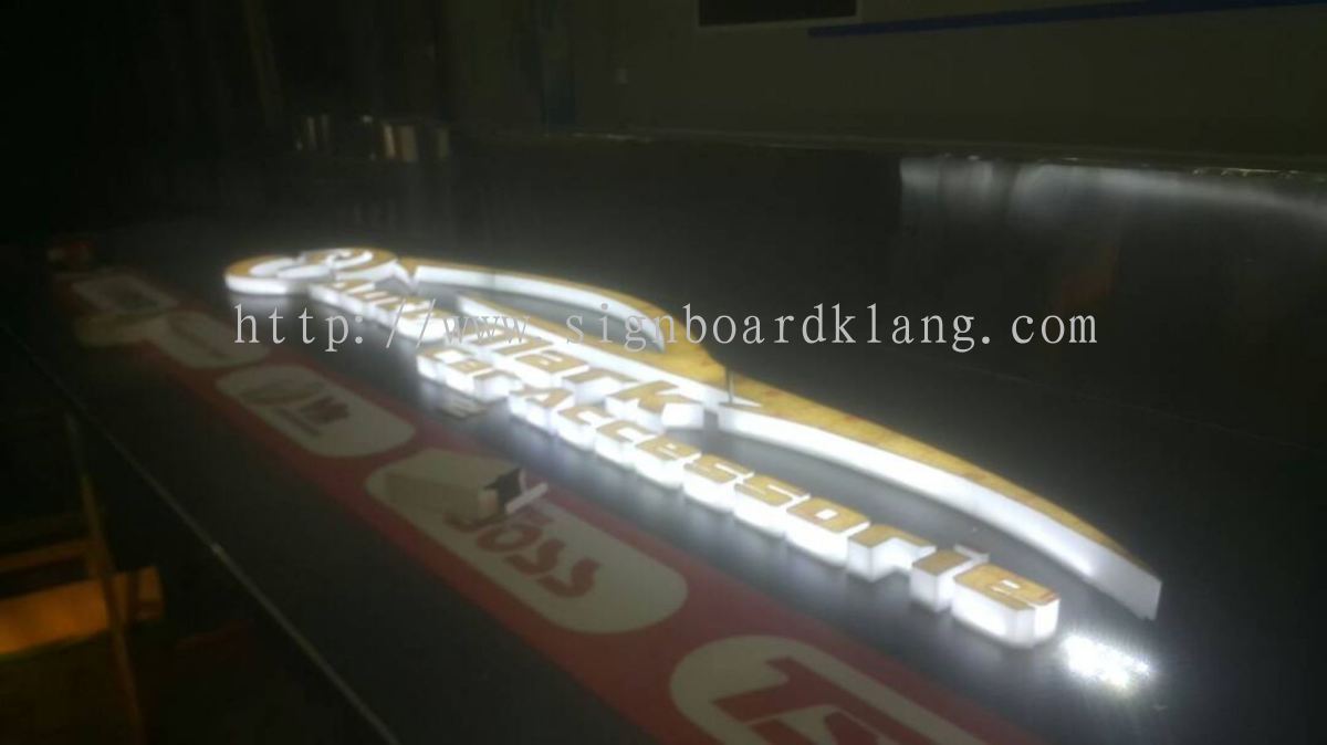 Selangor Kuala Lumpur Kl Klang Sq Auto Mark Accessories Shop 3d Acrylic Box Up Led Light Signboard In Shah Alam Led Acrylic Box Up Lettering From Great Sign Advertising M Sdn Bhd