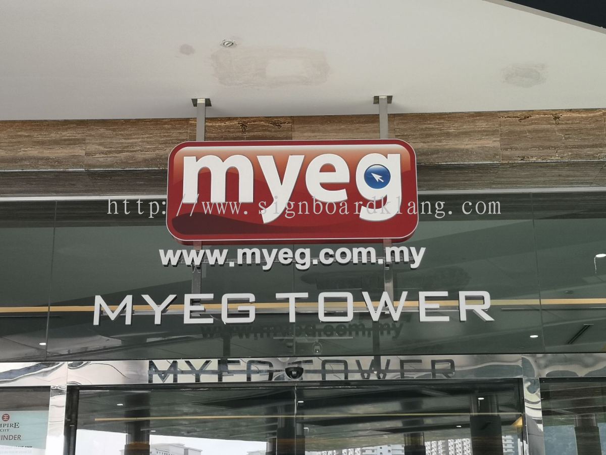 Selangor Kuala Lumpur Kl Klang Myeg Tower 3d Led Channel Box Up Lettering Frontlit Signage At Damansara Kuala Lumpur Channel Led 3d Signage Daripada Great Sign Advertising M Sdn Bhd