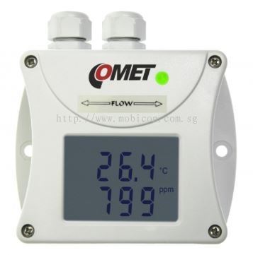Mobicon-Remote Electronic Pte Ltd:COMET T6445 CO2 concentration thermometer hygrometer with RS485 interface, duct mount