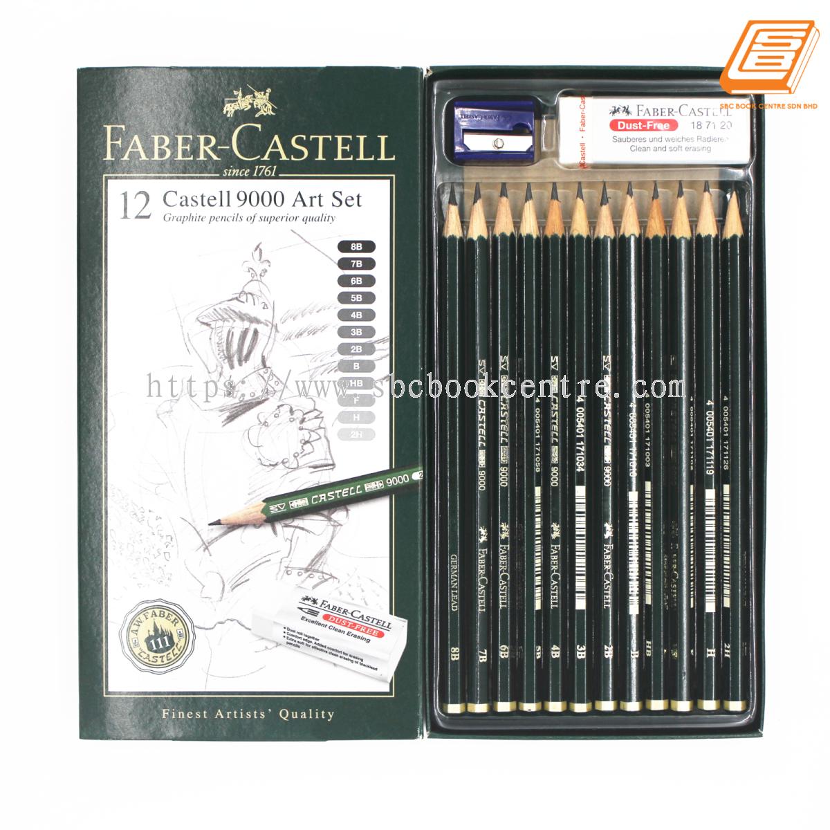 Faber Castell 9000 Graphite Pencil Art Set of 12