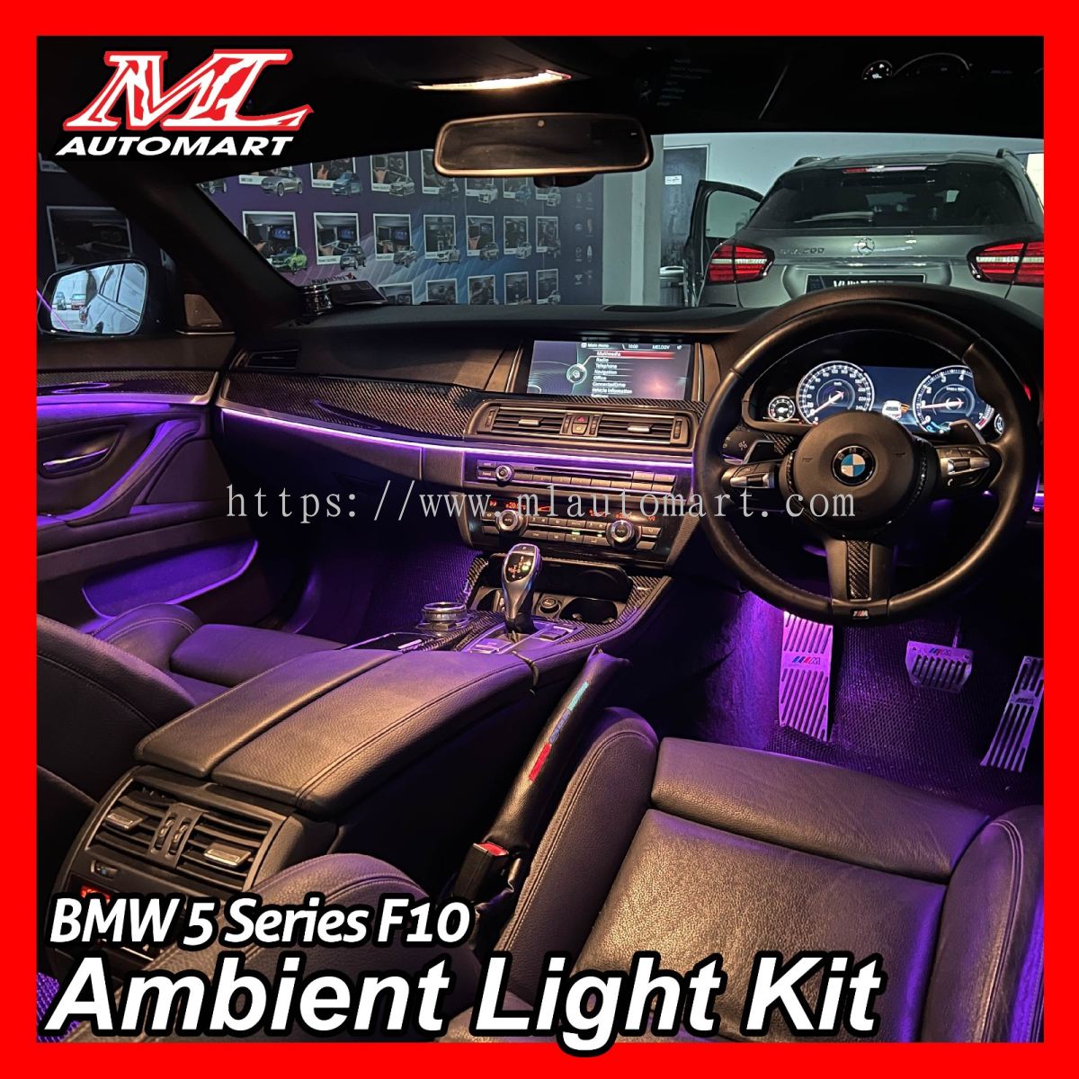 Puchong BMW 5 Series F10 Ambient Light BMW - Ambient Light from ML