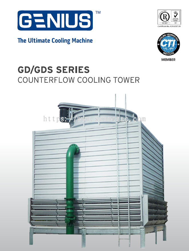 Selangor Kuala Lumpur Kl Petaling Jaya Genius Cooling Tower Counter Flow Type Gd Gds Series Genius Cooling Tower From Summer Air Conditioning Engineering Sdn Bhd