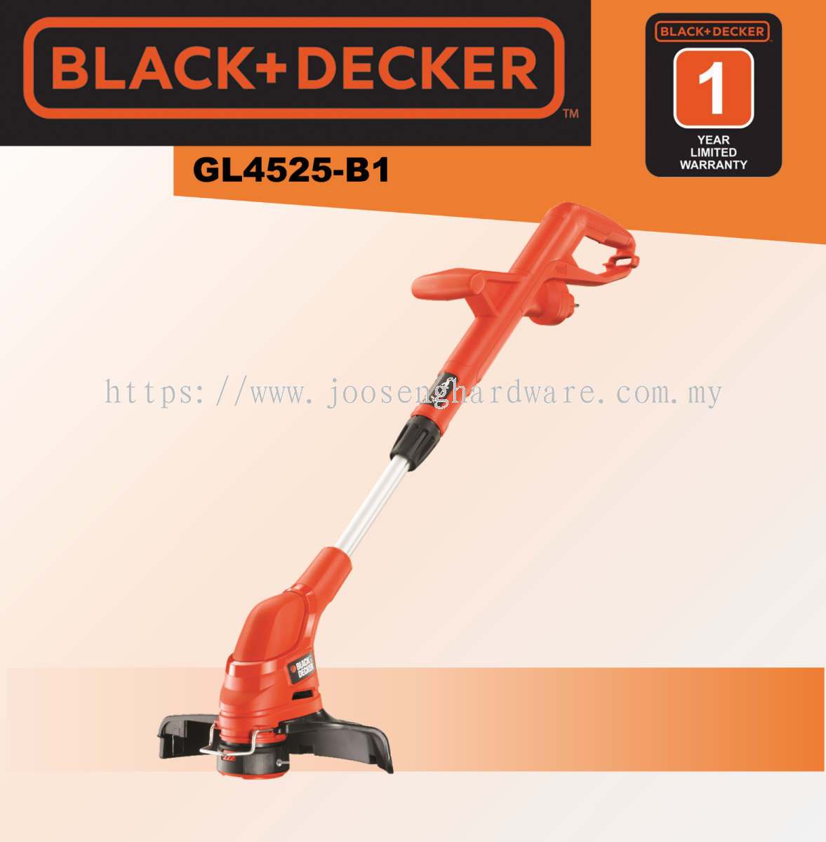 Melaka Masjid Tanah BLACK DECKER GL4525 B1 MESIN RUMPUT LAWN