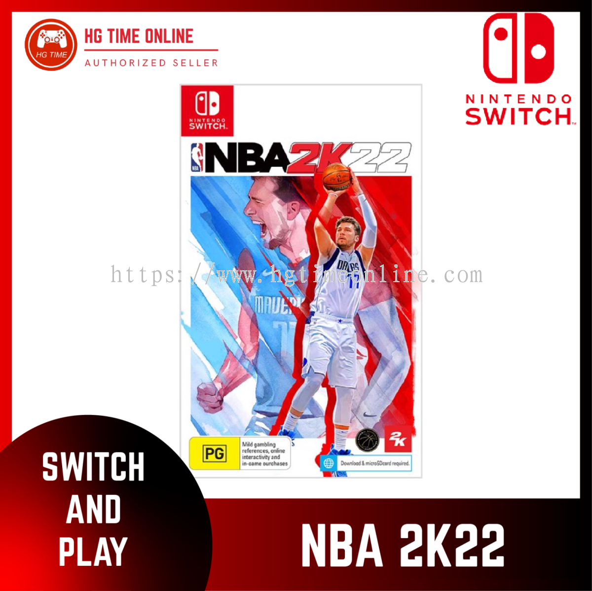 Banting Nsw Nintendo Switch Nba 2k22 Standard Edition Nba 2k22 Game From Hg Time Enterprise